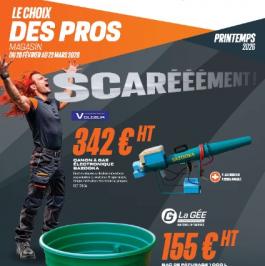 Promotion SCAR équipements (Valable du 26 Février au 22 Mars 2026) 